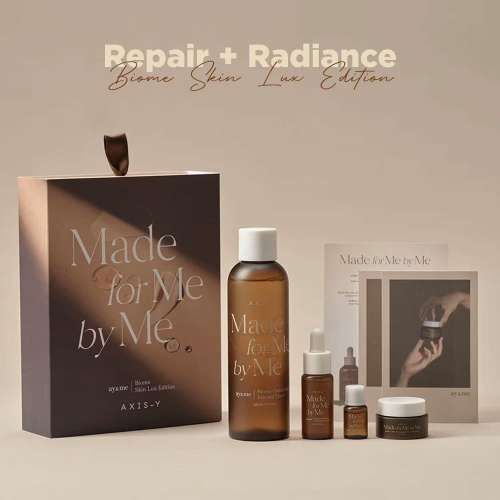 AXIS-Y: Biome Skin Lux Edition | Microbiome | Skin Barrier | Luxury Hydration | Balanced Skin | 200ml+17ml+10ml+5ml