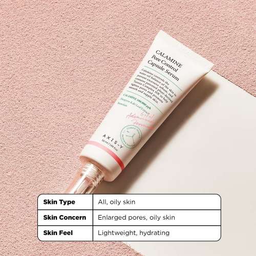 AXIS-Y: Calamine Pore Control Capsule Serum | Pore Control | Sebum Regulation | Blemish Care | 50ml