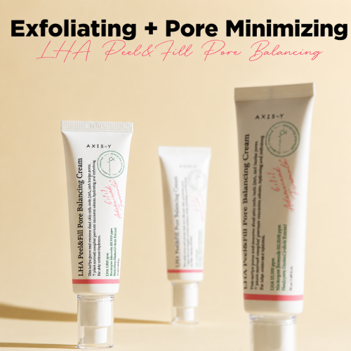 AXIS-Y: LHA Peel & Fill Pore Balancing Cream | Blackhead Remover | Pore Minimizing | Skin Balancing | Texture Refinement | 50ml