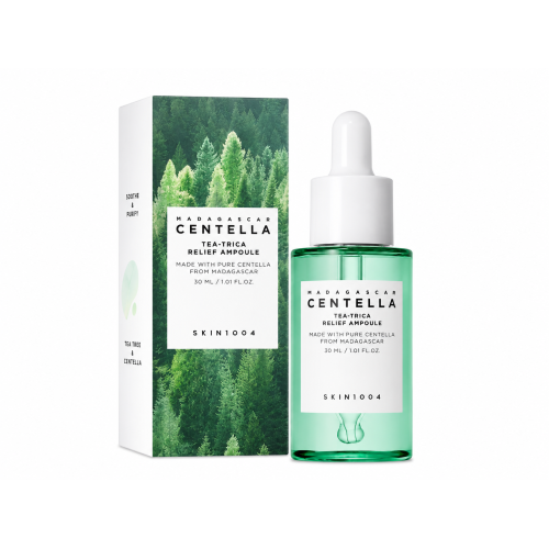 SKIN1004: Madagascar Centella Tea-Trica Relief Ampoule | Calming Care | Sensitive Skin | Hydrating | Glow Boost | 30ml