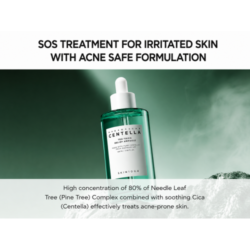 SKIN1004: Madagascar Centella Tea-Trica Relief Ampoule | Calming Care | Sensitive Skin | Hydrating | Glow Boost | 30ml