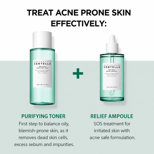 SKIN1004: Madagascar Centella Tea-Trica Relief Ampoule | Calming Care | Sensitive Skin | Hydrating | Glow Boost | 30ml