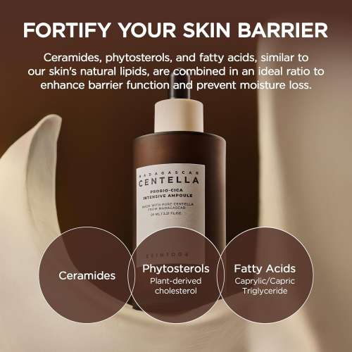 SKIN1004: Madagascar Centella Probio Cica Intensive Ampoule  | Calming Care | Sensitive Skin | Hydrating | Glow Boost | 50Ml