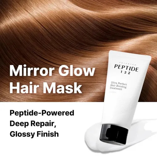 COSRX: Peptide-132 Ultra Perfect Hair Bonding Treatment | Deep Repair | Damaged Hair Care | Protein Hair Mask | Smooth & Soft Hair | 120ml