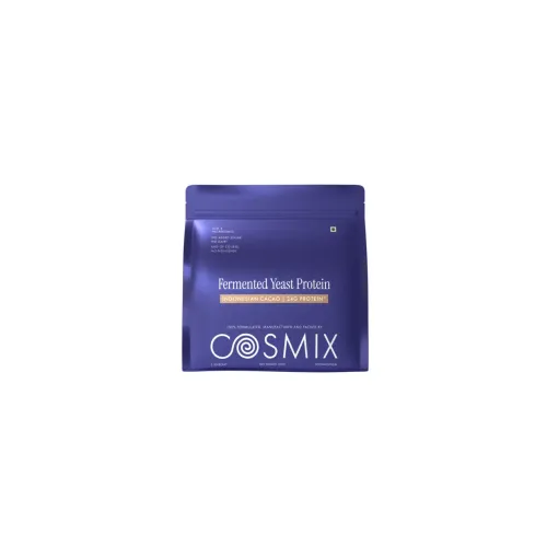 COSMIX: No-Nonsense Fermented Yeast Protein Powder | Indonesian Cacao | 24g Protein Per Serving |Muscle Recovery & Daily Nutrition | 500gm