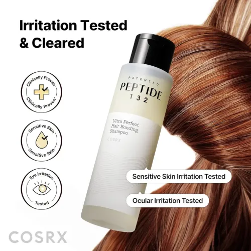 COSRX: Peptide-132 Ultra Perfect Hair Bonding Shampoo | Damage Repair | Hair Strengthening | Nourishing Hair Care | 200ml