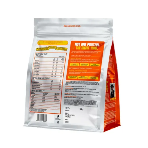 Yogabar: Yeast + Whey Protein Powder | High Protein Blend | Unflavored | Muscle Support | 500gm
