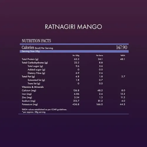 COSMIX: No-Nonsense Fermented Yeast Protein Powder | Ratnagiri Mango | 24g Protein Per Serving | High Protein Supplement | 500gm