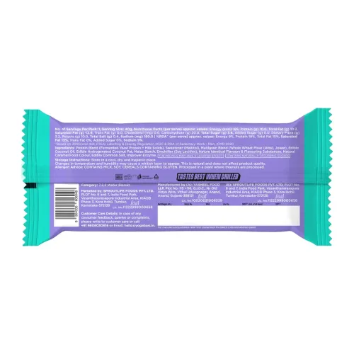 Yogabar: Protein Wafer | 10g Protein Snack | Cookies & Cream Flavor | High Protein Crunchy Wafer | Pack of 10