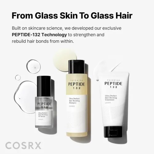 COSRX: Peptide-132 Ultra Perfect Hair Bonding Shampoo | Damage Repair | Hair Strengthening | Nourishing Hair Care | 200ml