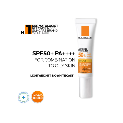 La Roche-Posay: Day & Night Skincare Minis Combo | Cicaplast B5+ & Anthelios Invisible Fluid
