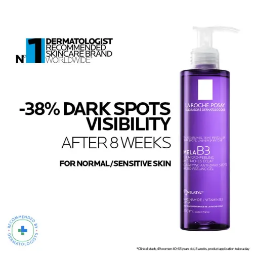 La Roche-Posay: Daily Brightening & Sunscreen Duo | Mela B3 Cleanser + Anthelios UVMUNE 400 SPF50+