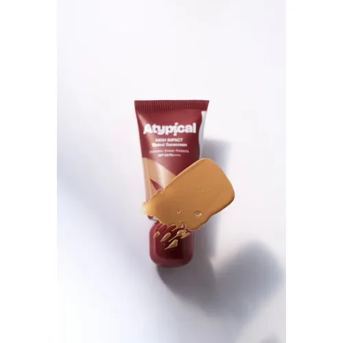 Atypiical: High Impact Tinted Sunscreen SPF 50 PA++++ Medium Yellow - A25W | High-Coverage | No White Cast | Niacinamide | Broad Spectrum UVA/UVB | Non-Greasy | 30ml