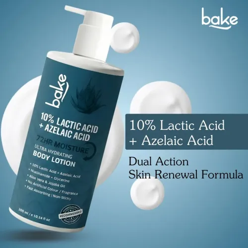 Bake Cosmetics: 10% Lactic Acid Body Lotion for Bumpy Skin, Exfoliates & Reduces Body Acne