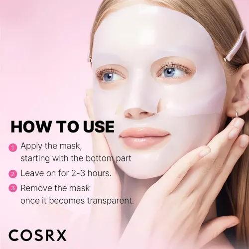 COSRX: The Peptide Collagen Lifting Glow Hydrogel Mask | Firming Face Mask | Lifting & Hydrating | Anti-Ageing | Korean Skincare | 34gm x 3EA