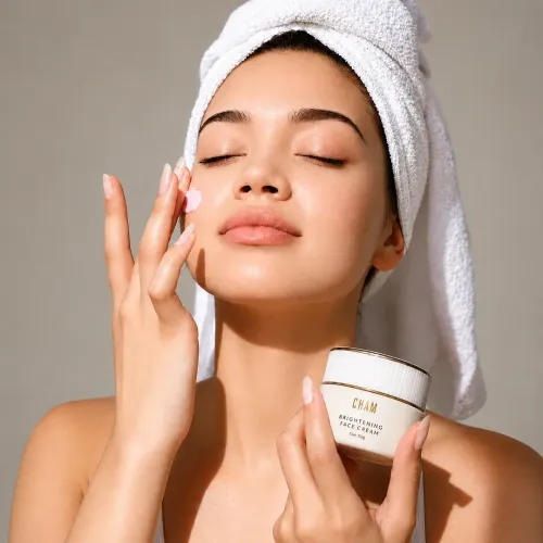 Cham Beauty: Brightening Face Cream for Glowing Skin | Hydrating Glow Formula |50gm