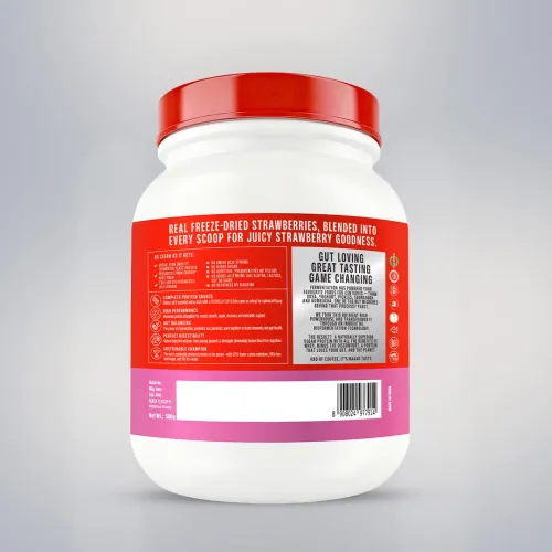 SuperYou: Pro Fermented Yeast Protein Isolate 500gm | 24g Protein| Strawberry | Higher Absorption than Plant Protein | Superior Muscle Recovery | Gut Friendly | Vegan Protein | PDCAAS of 1