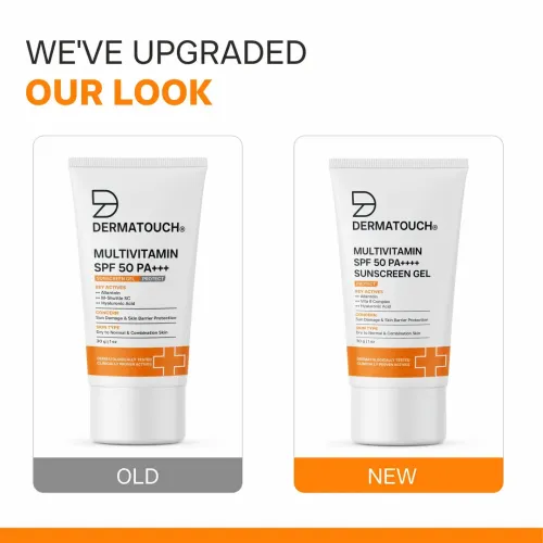 Dermatouch: Dermatouch Multivitamin Spf 50 Pa+++ Sunscreen Gel - 30gm  Pack Of 2