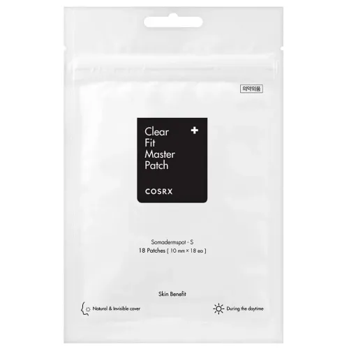 COSRX: Master Patch Clear Fit | Invisible Acne Patch | Hydrocolloid Patch | Blemish Care | 18 Patches