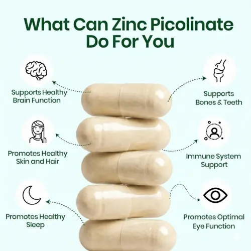 Vlado's Himalayan Organics: Zinc Picolinate with Vitamin C & Copper | Zinc Supplements for Men with 100% RDA Zinc | Immunity & Cellular Health Support  120 capsules