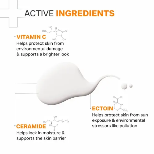 Dermatouch: C-DEFENSE SPF 50 PA++++ Fluid Sunscreen  Lightweight Daily Sunscreen for Premature Aging & Sunburn / Suitable for All Skin Types | 50ml