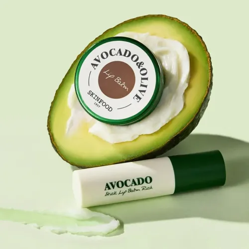Skinfood: Avocado & Olive Lip Balm | Deep Moisturizing | Nourishing | Dry & Chapped Lips Care | Hydrating Lip Balm | 12Gm