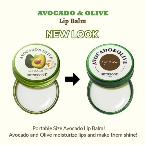 Skinfood: Avocado & Olive Lip Balm | Deep Moisturizing | Nourishing | Dry & Chapped Lips Care | Hydrating Lip Balm | 12Gm