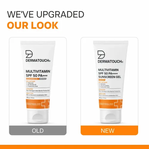 Dermatouch: Multivitamin SPF 50 PA+++ Sunscreen Gel 50gm