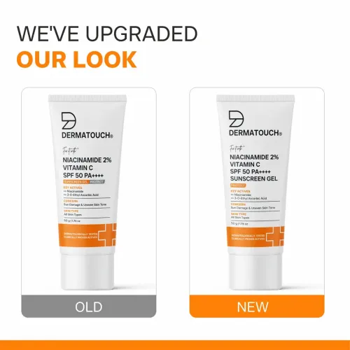 Dermatouch: Niacinamide 2% Vitamin C Sunscreen for glowing skin 50G
