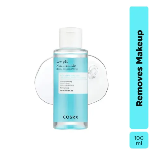 COSRX: Low PH Niacinamide Micellar Cleansing Water | Makeup Remover |  Deep Cleansing | Travel Size | 100ml