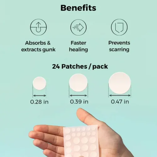 COSRX: Master Patch Original Fit | Acne Pimple Patch | Hydrocolloid Patch | Blemish Care | Spot Treatment | 24 Patches