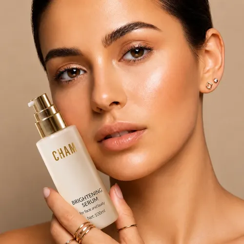 Cham Beauty: Brightening Face & Body Serum for Glowing Skin | Hydrating Formula |100ml