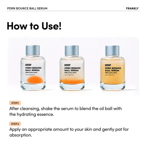 Frankly: PDRN Bounce Ball Serum | Salmon DNA | 99% Pure PDRN | Skin Repair | Post-Microneedling | Anti-Aging | Glass Skin | Korean Skincare | 30ml