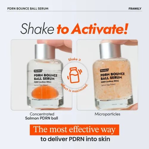 Frankly: PDRN Bounce Ball Serum | Salmon DNA | 99% Pure PDRN | Skin Repair | Post-Microneedling | Anti-Aging | Glass Skin | Korean Skincare | 30ml