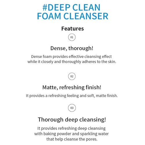 Apieu: Deep Clean Foam Cleanser 2ea | Skin Care | Healthy Glow | Hydration | Daily Care | 130ml