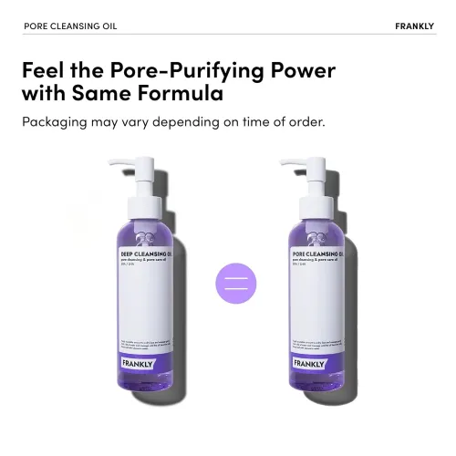 Frankly: Deep Cleansing Oil | Pore Cleansing | BHA | LHA | Blackhead Removal | Hyaluronic Acid | Makeup Remover | Korean Skincare | 200ml