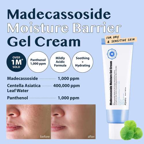 Apieu: Madecassoside Moisture Gel Cream | Barrier Support | Long-Lasting Moisture | Skin Nourishing | Soft Skin | 50ml