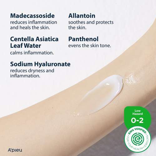 Apieu: Madecassoside Moisture Gel Cream | Barrier Support | Long-Lasting Moisture | Skin Nourishing | Soft Skin | 50ml