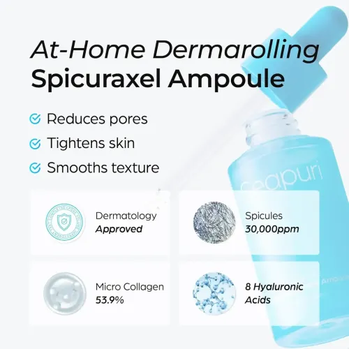 Seapuri: Spicuraxel Pore Ampoule | Pore Refining | Oil Control | Texture Care | Smooth Skin | 30ml