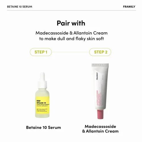 Frankly: Betaine 10 Serum | Hydration | Niacinamide | Sensitive Skin | Barrier Softening | Texture Care | Korean Skincare | 30ml