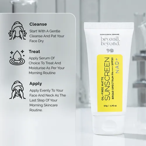 Beyond Beyond: Oil-Free Matte Sunscreen SPF 50+ PA++++  50gm