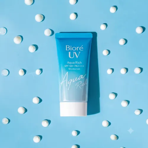 Biore: UV Aqua Rich Watery Essence Sunscreen SPF 50+ PA++++ - m | UV Protection | Lightweight Finish | Hydrating | Daily Defense | 15g