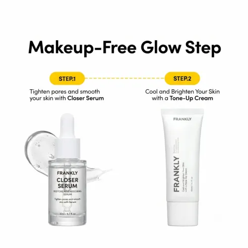 Frankly: Glow Filter Tone Up Cream | Niacinamide | Glutathione | Instant Glow | Pore Blurring | Dark Spot Care | Korean Skincare | 50ml