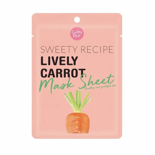 Cathy Doll: Lively Carrot Mask | Nourishing Facial Sheet Mask | 25gm