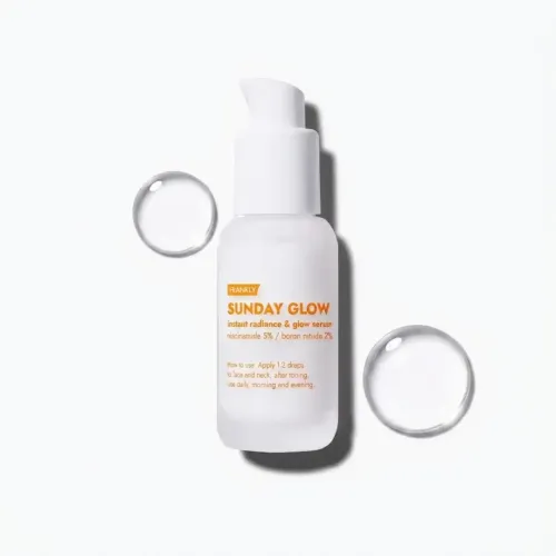 Frankly: Sunday Glow Serum | 5% Niacinamide | Boron Nitride | Tone Up | Arbutin | Dark Spot Correcting | Instant Glow | Korean Skincare | 37ml