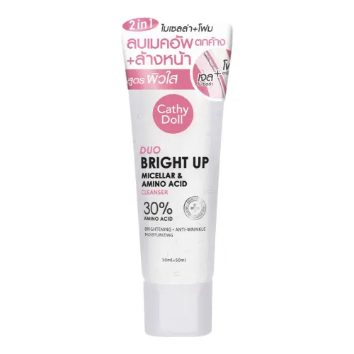 Cathy Doll: Duo Bright Up Micellar & Amino Acid Cleanser | Brightening Facial Cleanser | 100ml