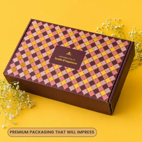 Omay Foods: Pamper & Indulge Box | Premium Wellness Gift Hamper | Healthy Snacks, Nuts & Dry Fruits 700gm