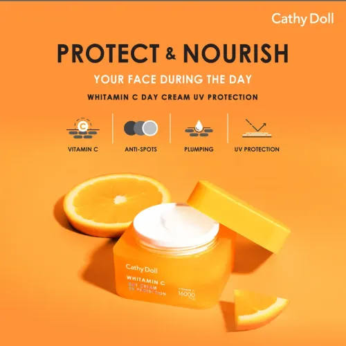 Cathy Doll: Whitamin C Day Cream | Vitamin C Brightening Moisturizer | Daily Glow & Hydration Care | 50ml