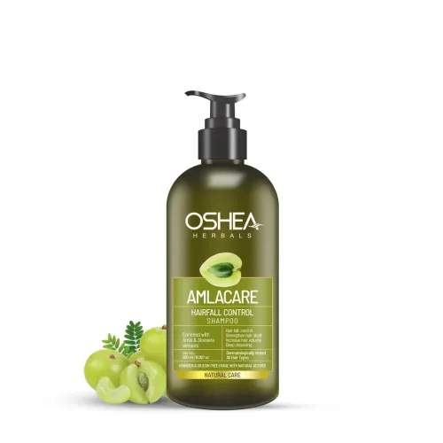 Oshea Herbals: AmlaCare Hairfall Control Shampoo | Strengthens Hair Roots | Healthy Scalp Care | 500ml