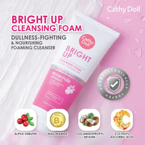 Cathy Doll: Bright Up Cleansing Foam | Brightening Face Wash | Glow Enhancing Care | 150ml